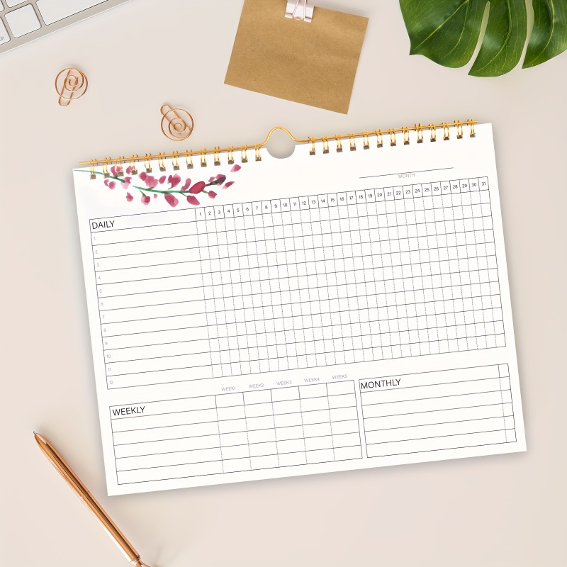 Planned Parenthood - 1 buah kalender pelacak kebiasaan untuk