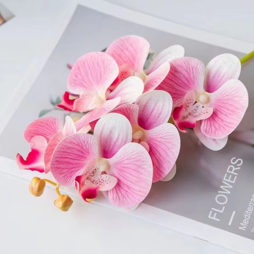 Bunga Buatan 3D Plastik Anggre - Orchid Phalaenopsis ulasan dan harga