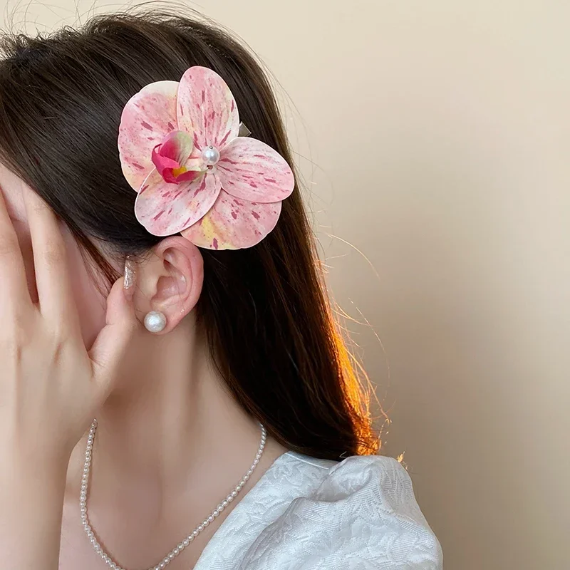 3 buah klip cakar rambut anggr - Orchid Phalaenopsis ulasan dan harga